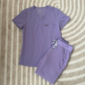 Figs Women's Scrub Set in Lavender Regular length Zamora Jogger